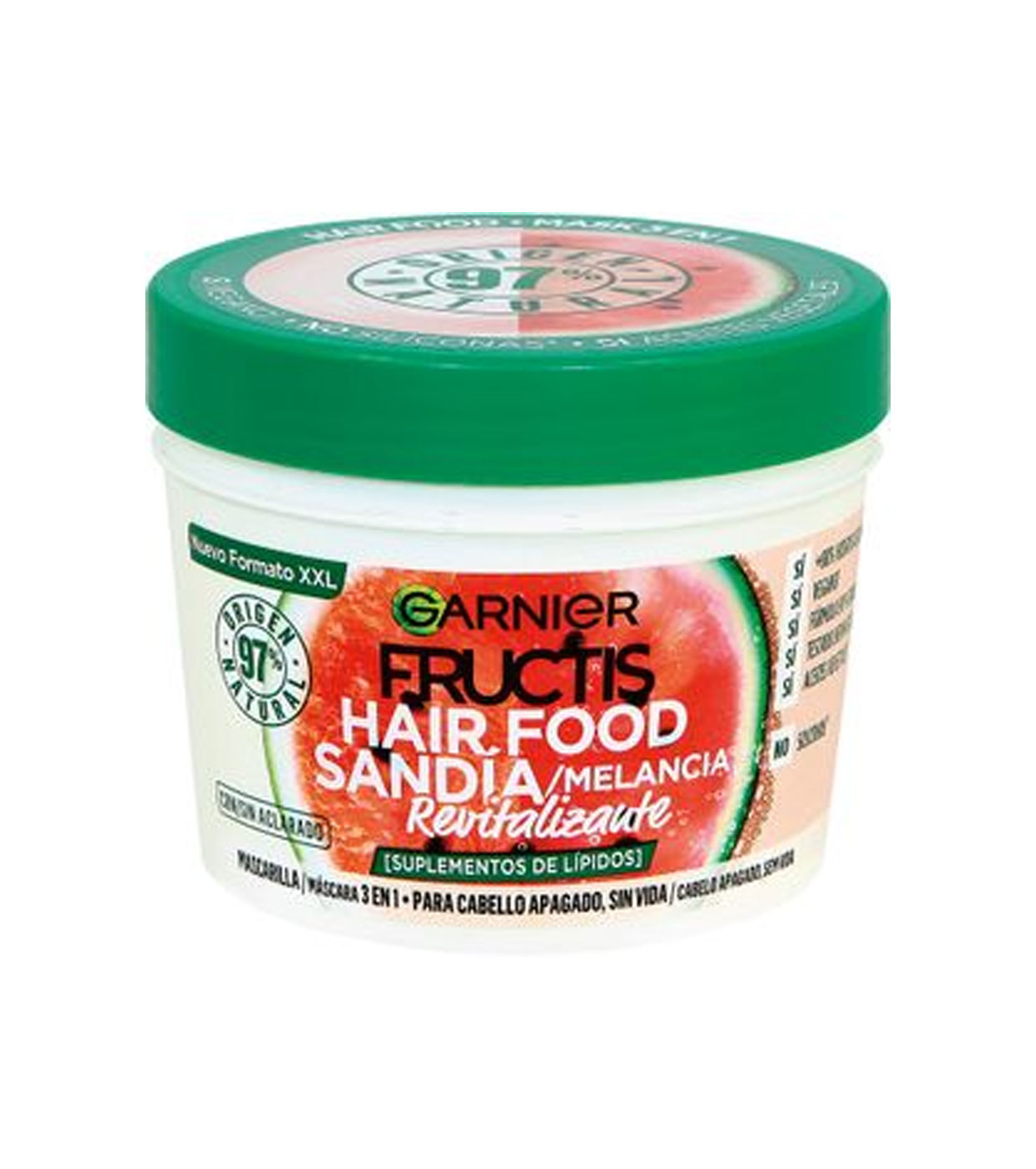flexible silbar Elevado Comprar Garnier - Mascarilla 3 en 1 Fructis Hair Food - Sandía: Cabello  apagado | Maquillalia