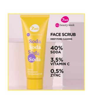 7 Days - *My Beauty Week* - Exfoliante facial limpiador de poros Soda