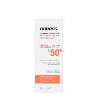 Babaria - Crema facial multiprotección SPF50+ 360º Photoage