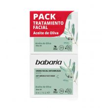 Babaria - Pack crema facial hidratante de día SPF15 y noche - Aceite de oliva