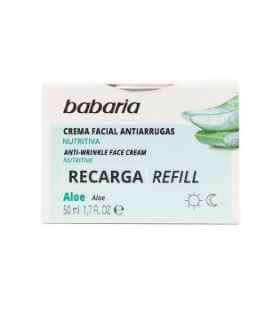 Babaria - Refill crema facial antiarrugas - Aloe vera