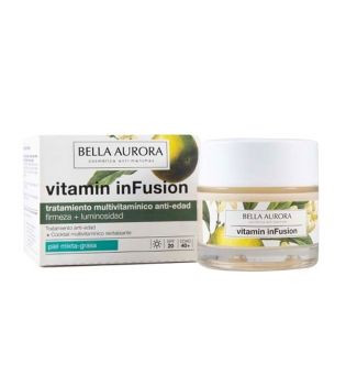 Bella Aurora - Crema facial multivitamínica antiedad de día vitamin inFusion - Piel mixta-grasa