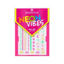 essence - Pegatinas para uñas Neon Vibes