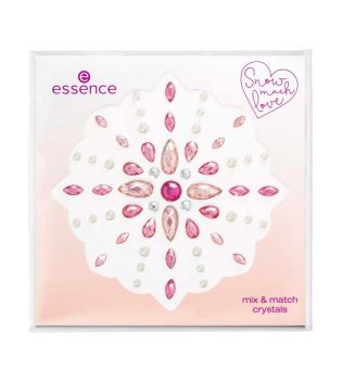 essence - *Snow much love* - Joyas adhesivas para rostro Mix & Match Crystals