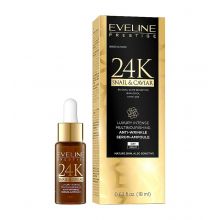 Eveline Cosmetics - Sérum-ampolla antiarrugas con baba de caracol y extracto de caviar 24K Snail & Caviar