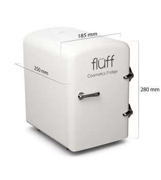 Fluff - Mini nevera para cosméticos - Blanco