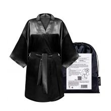 GLOV - Bata satén Kimono Style - Negra