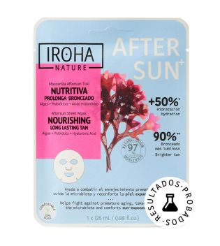 Iroha Nature - Mascarilla facial After Sun+ - Nutritiva: prolonga bronceado