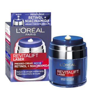 Loreal Paris - Crema de noche Revitalift Laser Pressed-Cream Retinol + Niacinamida
