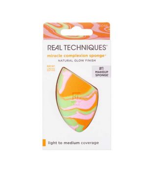 Real Techniques - Esponja de maquillaje Miracle Complexion - Orange Swirl