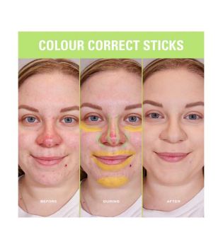 Revolution - Dúo de correctores de color en stick Correct & Transform - Green and yellow