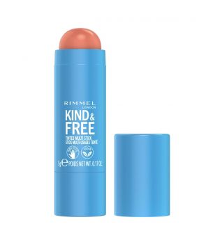 Rimmel London - *Kind & Free* - Colorete y labial en barra Tinted Multi-Stick - 002: Peachy Cheeks