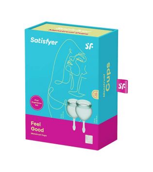 Satisfyer - Kit de copas menstruales Feel Good (15 + 20 ml) - Verde Oscuro