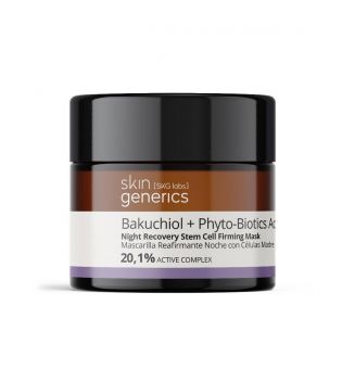 Skin Generics - Mascarilla facial reafirmante de noche con células madre Bkuchiol + Phyto-Biotics Acai