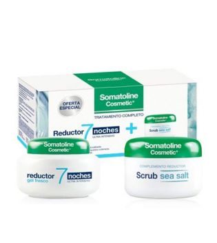 Somatoline Cosmetic - Tratamiento completo gel fresco Reductor 7 noches + Exfoliante sal marina