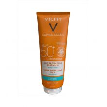 Vichy - *Capital Soleil* - Leche protectora efecto frescor hidratante resistente al agua 50+ SPF