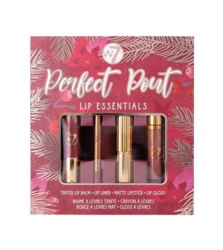 W7 - Set de maquillaje Perfect Pout Lip Essentials