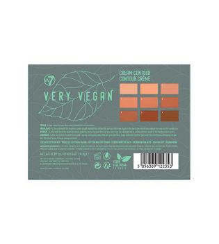 W7 - *Very Vegan* - Paleta de contorno en crema