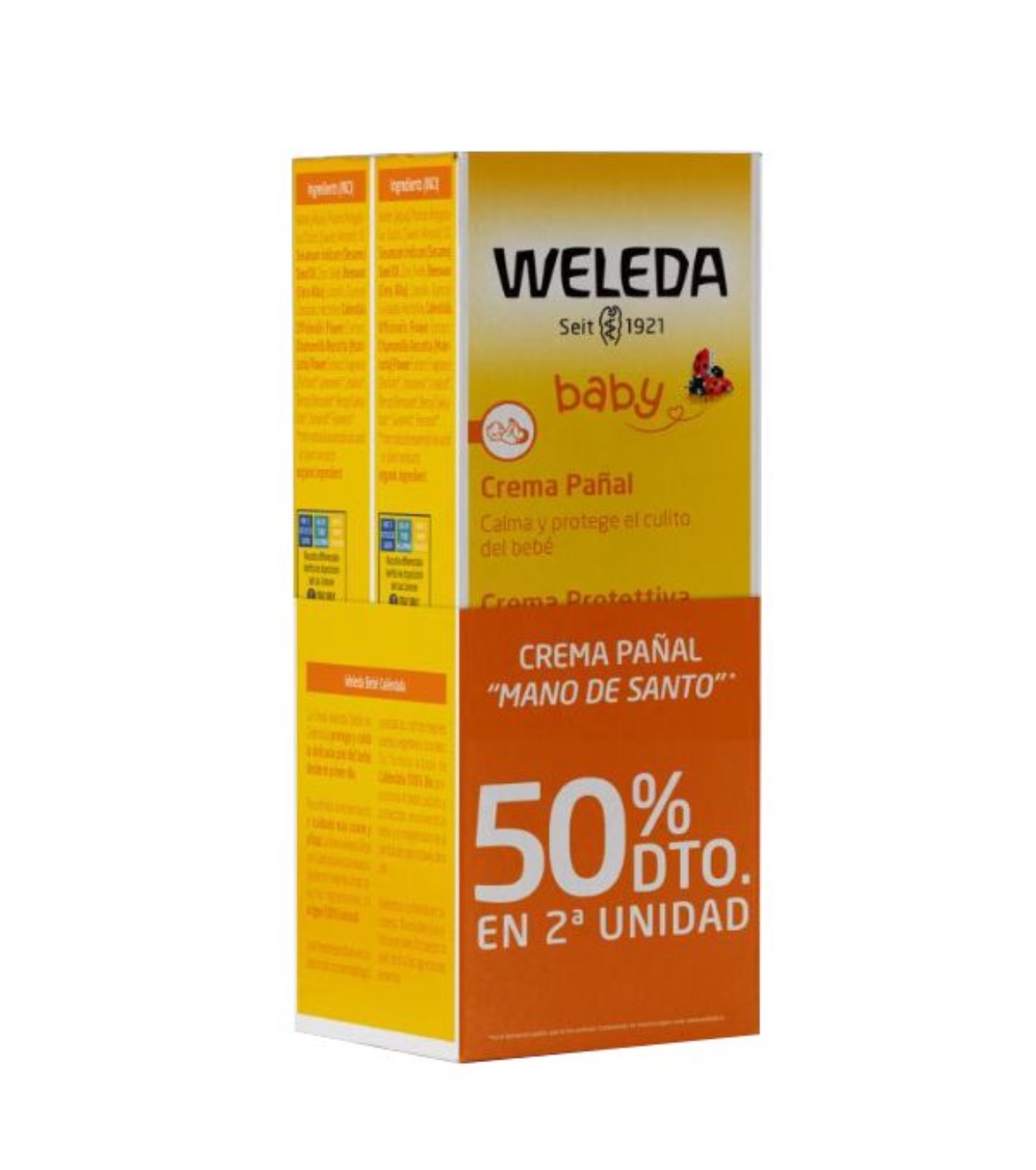 Crema para zona del pañal de caléndula, 75 ml, Weleda - Weleda